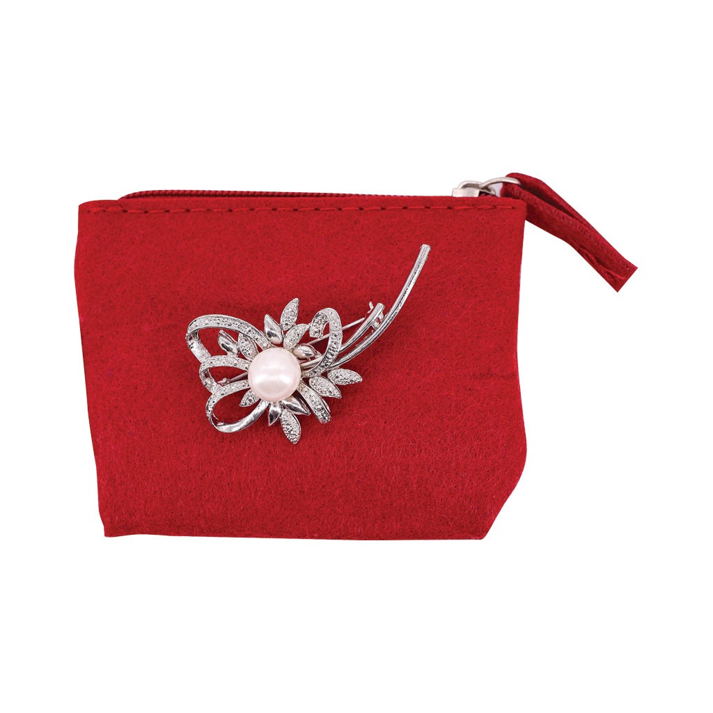Porte monnaie et broche