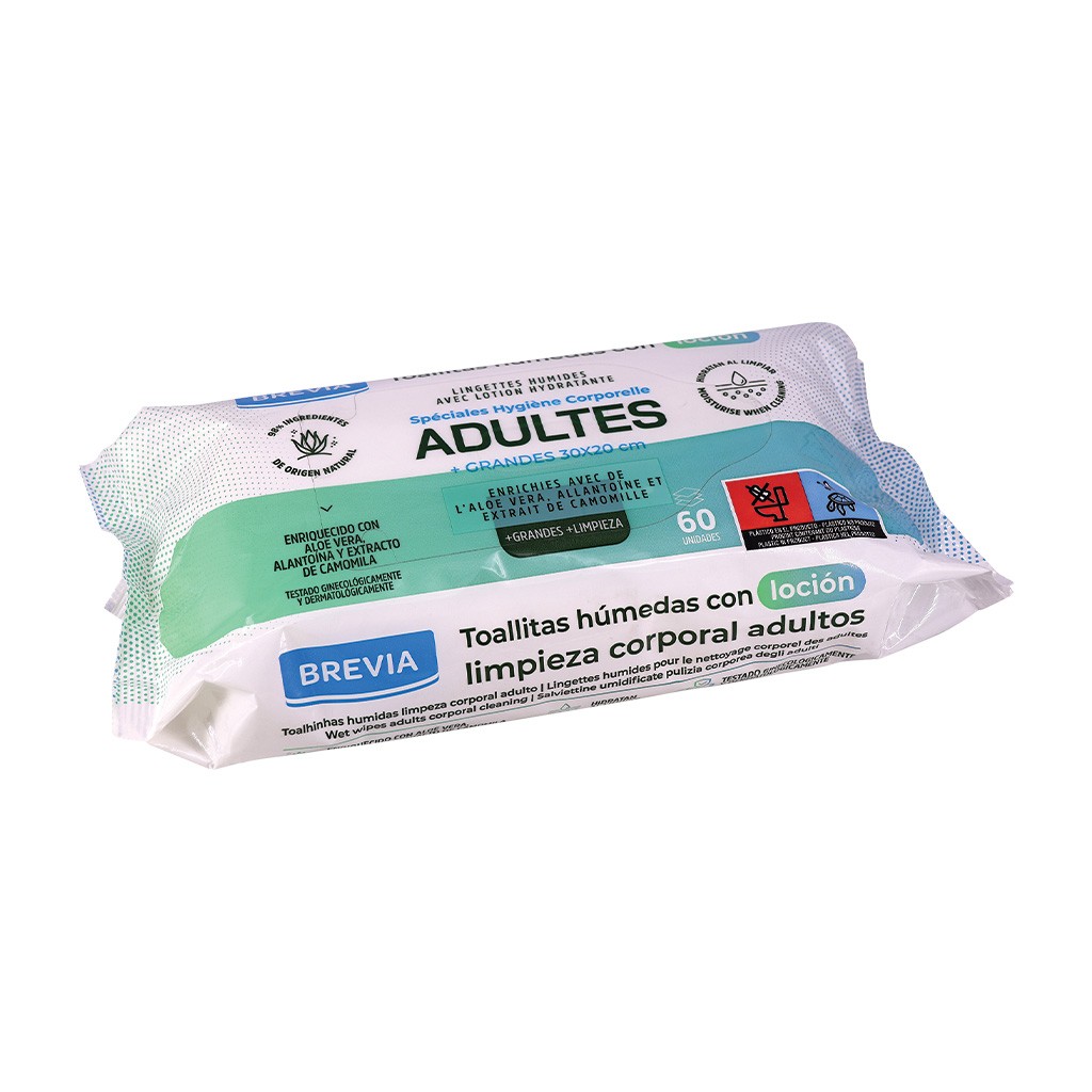 Lingettes corps sans alcool...